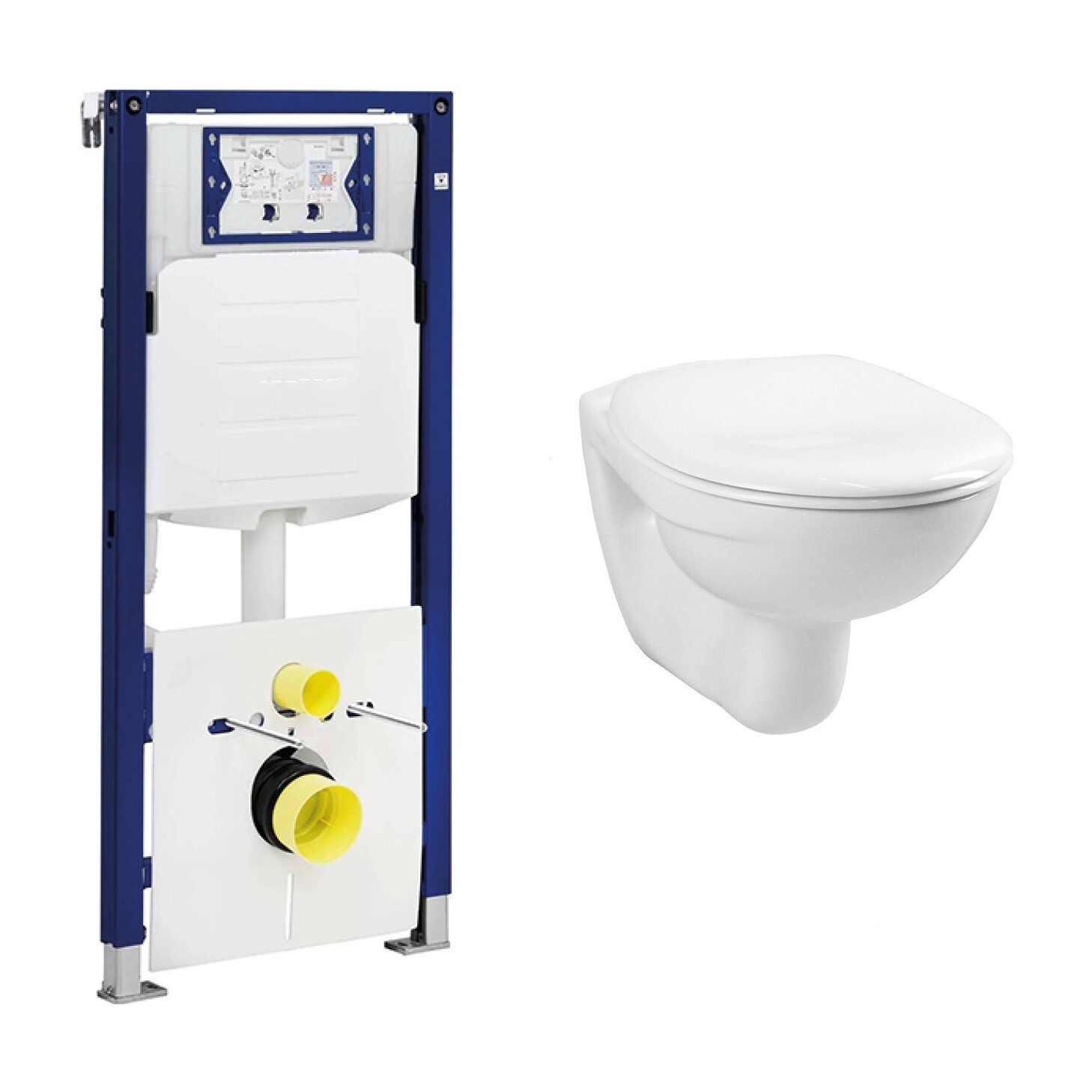 Geberit UP320 toiletset met Plieger Basic toilet en standaard zitting -