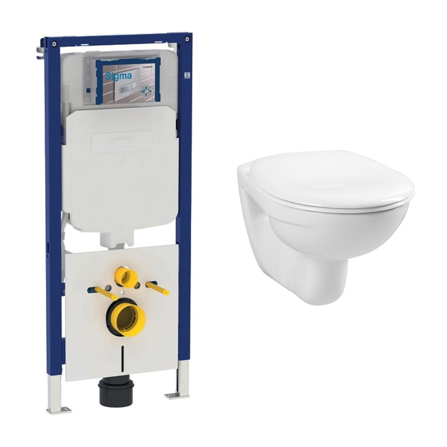 Respectievelijk Vacature Onbepaald Geberit UP720 toiletset met Plieger Basic toilet en standaard zitting -  SK31596