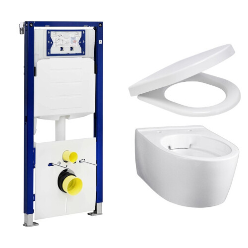Geberit UP320 toiletset met Geberit iCon Rimfree Compact en softclose zitting