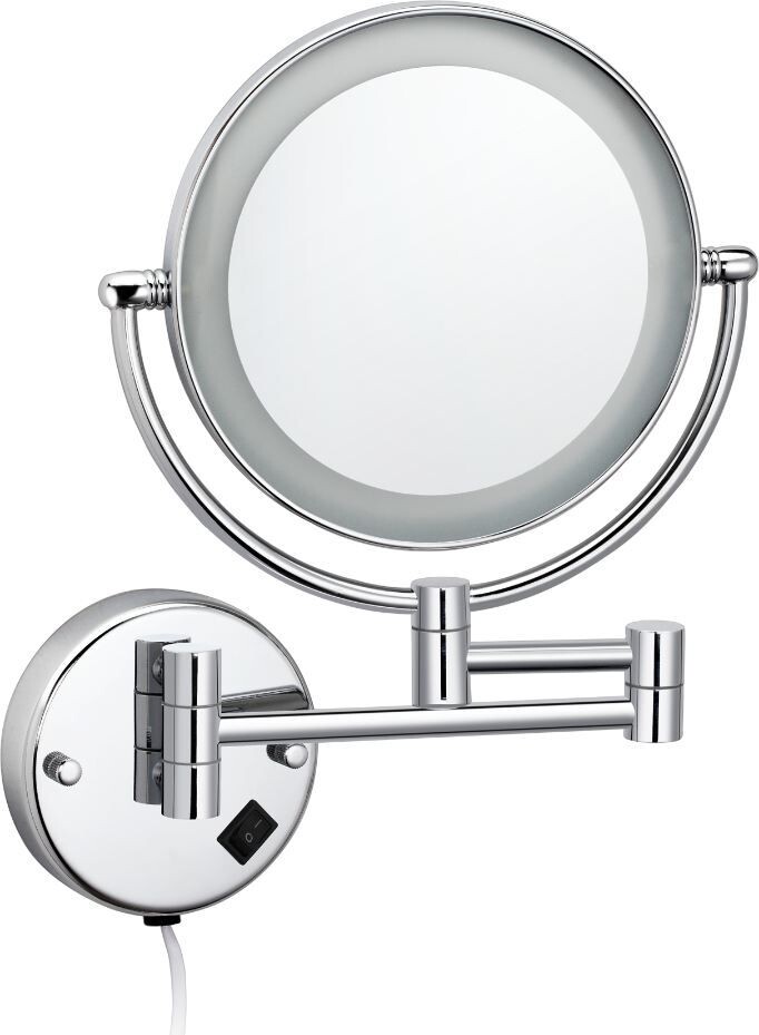 woestenij moreel nevel Best Design Make-up spiegel met LED verlichting 20cm chroom - 3810530