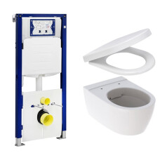 Geberit UP320 toiletset met Geberit iCon Rimfree toilet en softclose zitting