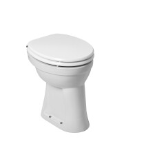 Mueller staande verhoogde toiletpot +6 AO wit