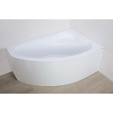 Plazan Ekoplus badkuip met kap 145x95cm wit rechts