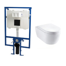 Plieger Flair Compact toiletset met Lambini Sub Compact en softclose zitting