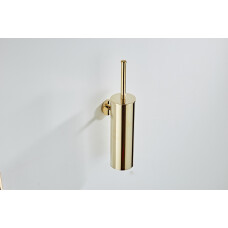 Saniclear Dorado toiletborstel met wandhouder goud
