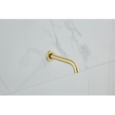 Saniclear Brass baduitloop geborsteld messing / mat goud