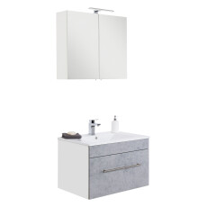 Saniclear Viva badmeubelset 2-delig 75cm betongrijs