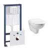 Grohe Rapid toiletset met Plieger Basic toilet en standaard zitting 