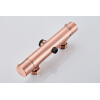 Saniclear Copper complete opbouw 20cm regendouche met thermostaatkraan geborsteld koper