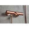 Saniclear Copper thermostatische badkraan met handdouche geborsteld koper 