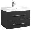 Saniclear Envy badkamermeubel 70cm zijdeglans antraciet