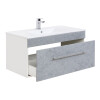 Saniclear Viva badmeubelset 2-delig 100cm betongrijs