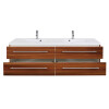 Saniclear Wide wastafelmeubel 160cm walnoot